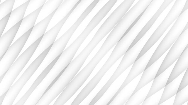 Minimal abstract wavy line pattern with smooth curved layers in soft white tones, creating elegant depth, flow, and modern clean background texture. Seamless looping animation
