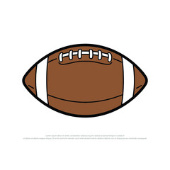 American Football Ball Illustration © Rose