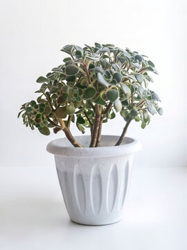 money tree growing in a pot