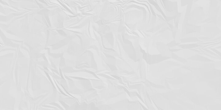 Paper texture background, Old paper background ripple soft white pattern wave crumple. Crushed and creased soft paper. Abstract wrinkle effect grunge and rough backdrop vintage page.