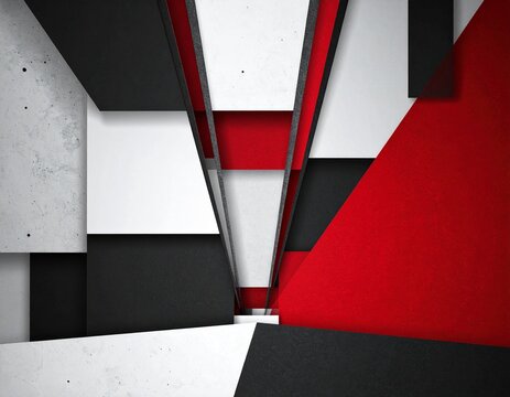 red abstract geometric background