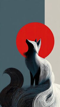 a folkloric kitsune