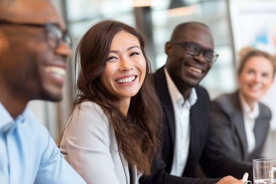 business meeting with diverse team