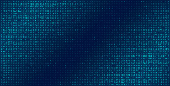 The Digital Tapestry - Dense Binary Code Grid and Data Visualization