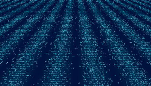 Structured Data Waterfall - Parallel Binary Columns for Server Architecture. Perspective.