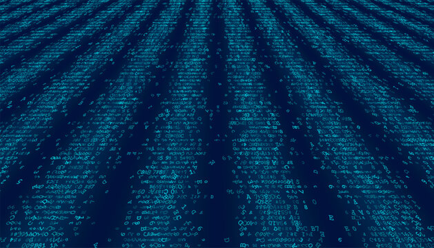 Structured Data Waterfall - Parallel Binary Columns for Server Architecture. Perspective.