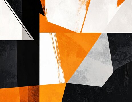 orange abstract geometric background
