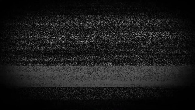 Retro Television Static Noise, no signal concept. Tv screen noise glitch effect. Bad Tv Signal animation and TV static. TV snow or noise background