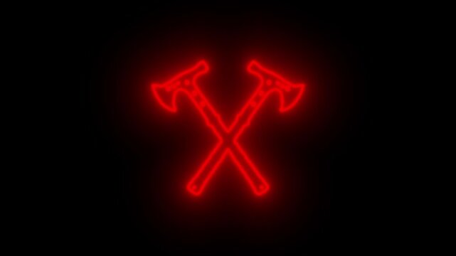 Logo axe red glow