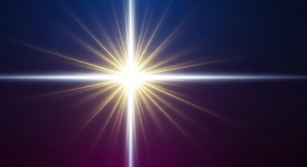 Obraz premium An intense and radiant burst of brilliant white and yellow light emanating from the center of a deep gradient background, dazzling, illumination, optimism