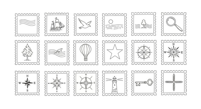 Editable Selection Frames and Crop Marks Icons Set &ndash; UI Bounding Box and Resize Handles Collection
