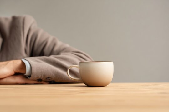 Tired office worker resting head on desk