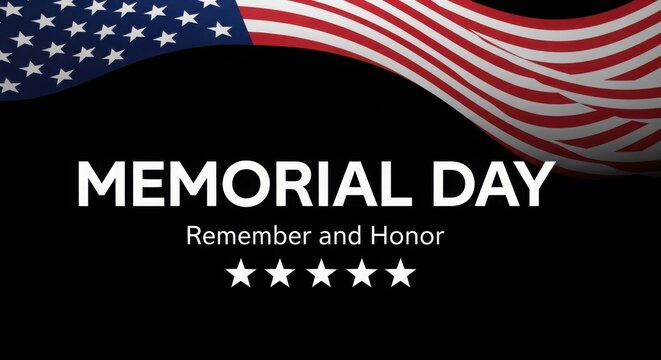 Memorial day tribute honoring fallen heroes and american patriots on memorial day