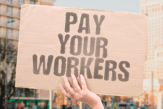 "Pay Your Workers" Restaurants that rely entirely on customer tips to cover their staff wages are shifting a cost onto the customer. TIP. WAGES. EMPLOYER. WORKERS. RESTAURANT.