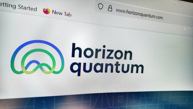 a computer screen with horizon quantum website dispayed