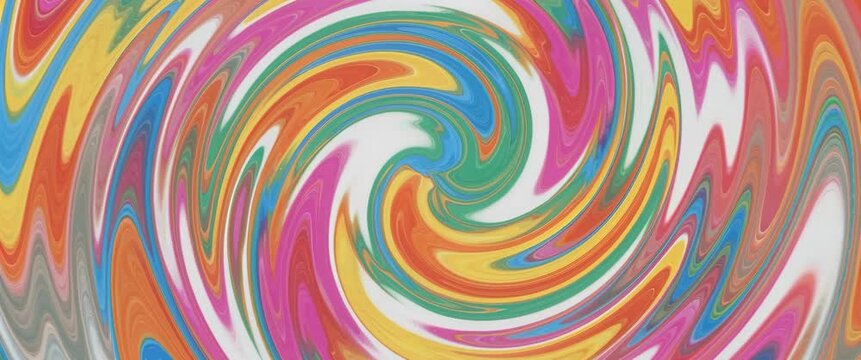 Psychedelic Art And Visual Distortion Abstract Swirl With Vibrant Colors For Mental Health Awareness And Creative Expression