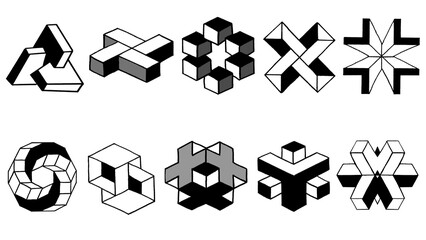 Obraz premium set of geometric shapes 