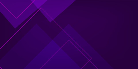 Obraz premium Abstract Purple Geometric Background with Layered Squares and Tech Aesthetic