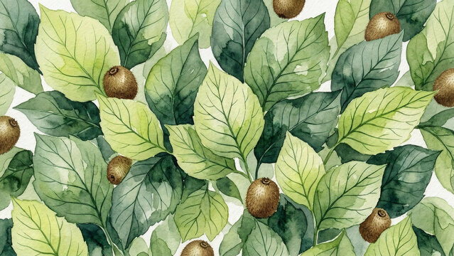 키위 매크로 보태니컬 배경