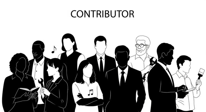 Diverse Group of Contributors Standing Together Under the Contributor Title.