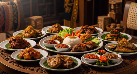 Fototapeta premium Food At Indonesian 