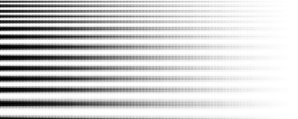 Fototapeta premium Striped halftone gradient background with reflecting light from window. Shadow overlay effect with gritty and noise. Shade jalousie. Grainy pixelated backdrop. Reflect sun from blind design mockup