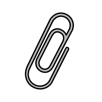 Black and white paper clip.