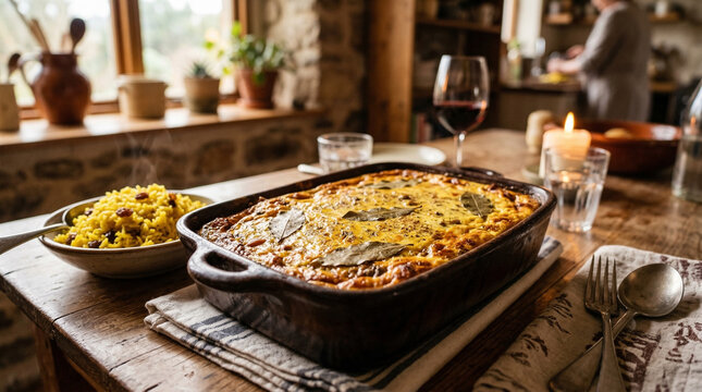 Traditional south african bobotie