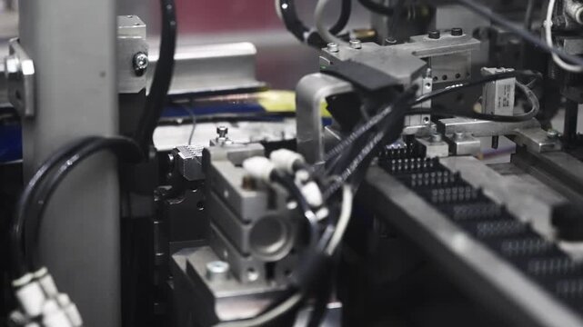 Robotic automated process of components assembling in cable manufacturing process