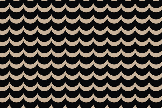 Seamless abstract geometric wave pattern background with wavy decorative texture design