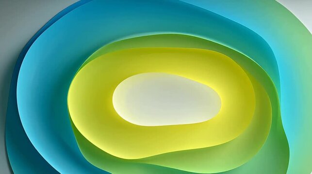 Colorful abstract spiral design