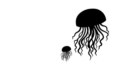 silhouette of a  jellyfish © zorica