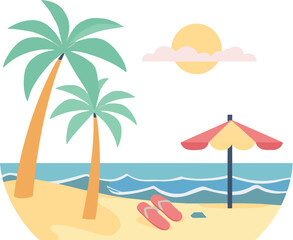Obraz premium Tropical Beach Scene