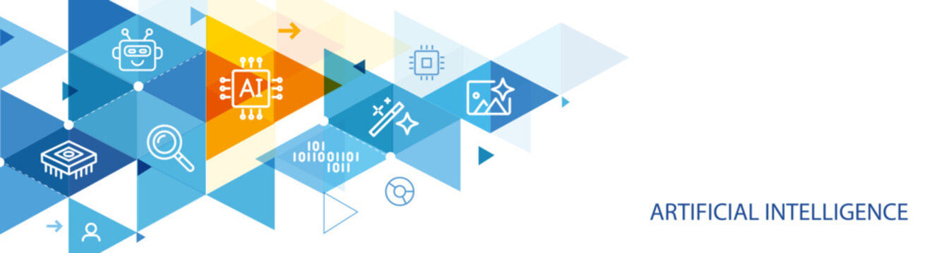 Banner artificial intelligence abstract