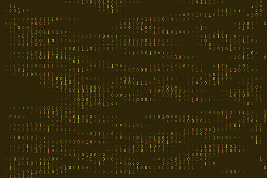 Abstract Binary Code Background for Cybersecurity and Data Encryption Concept
