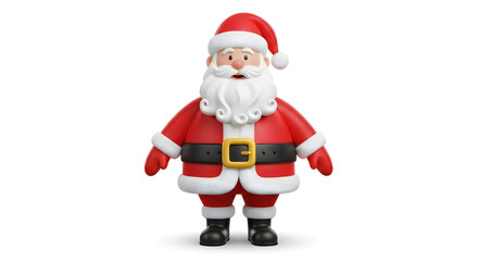 Obraz premium A cartoon santa claus figurine with a red hat and white beard