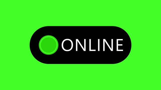 Notification sign or indication if online. Blinks slowly.