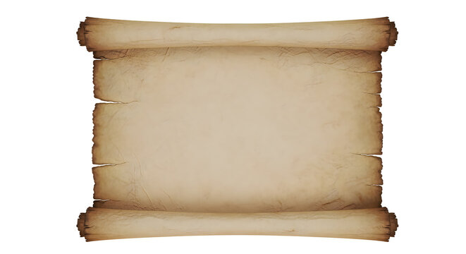 A parchment scroll with a blank surface