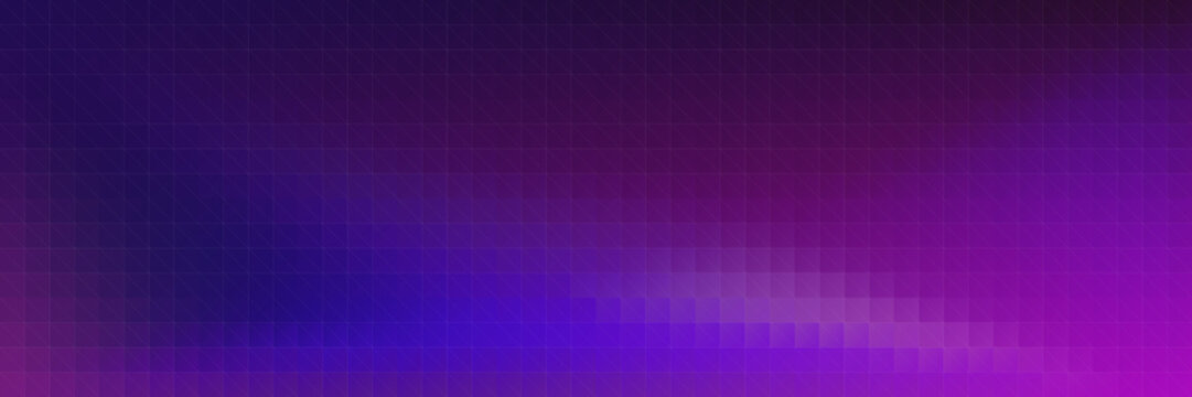 Abstract Purple Pixelated Gradient Background for Cyberpunk Gaming and Synthwave Aesthetics