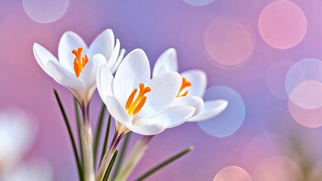 White flowers with orange centers