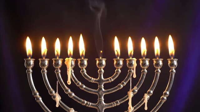 Minimal Hanukkah Dreidel Rotation Scene Soft Lighting