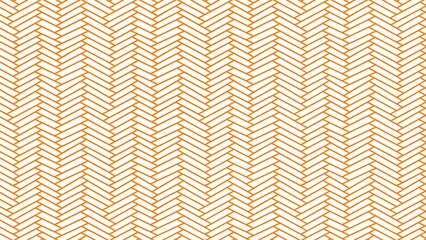 Seamless repeating orange and white herringbone pattern provides striking visual texture © Harsh