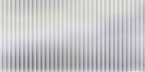 Transparent corrugated plastic ribbed glass background with abstract line patterns. 3D gradient light effects for retail windows or architectural panels. © wahyu