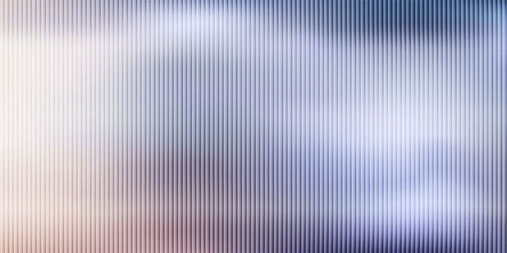 Pink purple and blue ribbed glass. Vector ribbed glass texture background. Mesh gradient. acrylic ribbed bath surface. Reeded glass background semitransparent overlay. Bath wall window