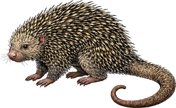 Coendou prehensilis illustration art
