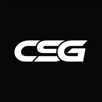 CSG Letter Logo Design Icon Vector Symbol