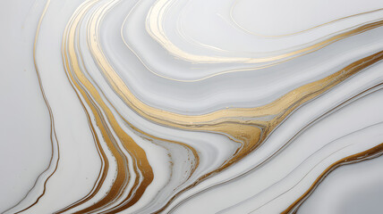 Obraz premium White marble with gold veins background, luxury abstract pattern and texture.