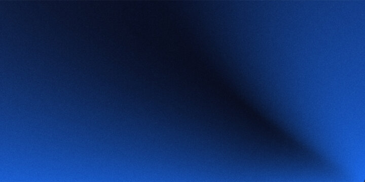 Dark Blue Gradient Abstract Background. Blurred Gradient with grain noise texture effect, elegant and futuristic good for wallpaper, copy space