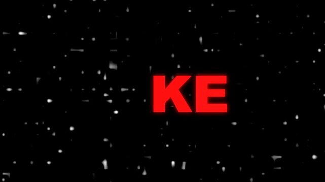 Dynamic Like Animation with Glitch Effects and Neon Elements