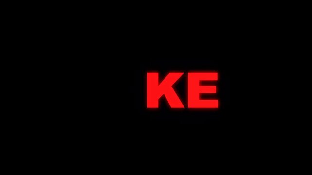 Neon Glitch Like Animation with UI Effects and Dynamic Background